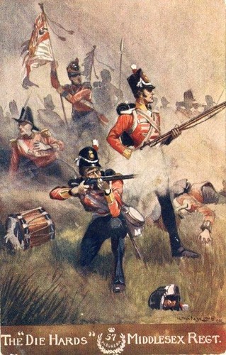 Printed military postcard for - printed,
